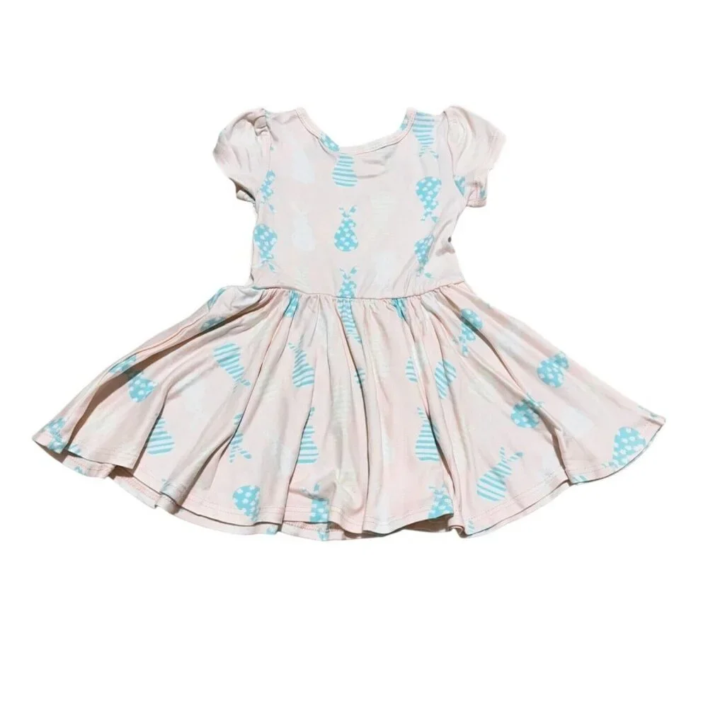 Dot Dot Smile Baby Size 12/24M Pink Bunny Rabbit Print Twirl Skirt NWT
